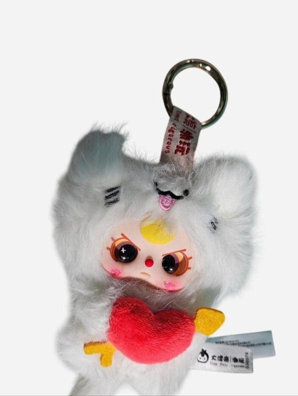 Baby Three Cupid Vinyl Plush White Cat